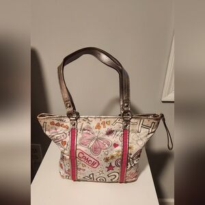 Coach Multicolor Graphic Tote Bag